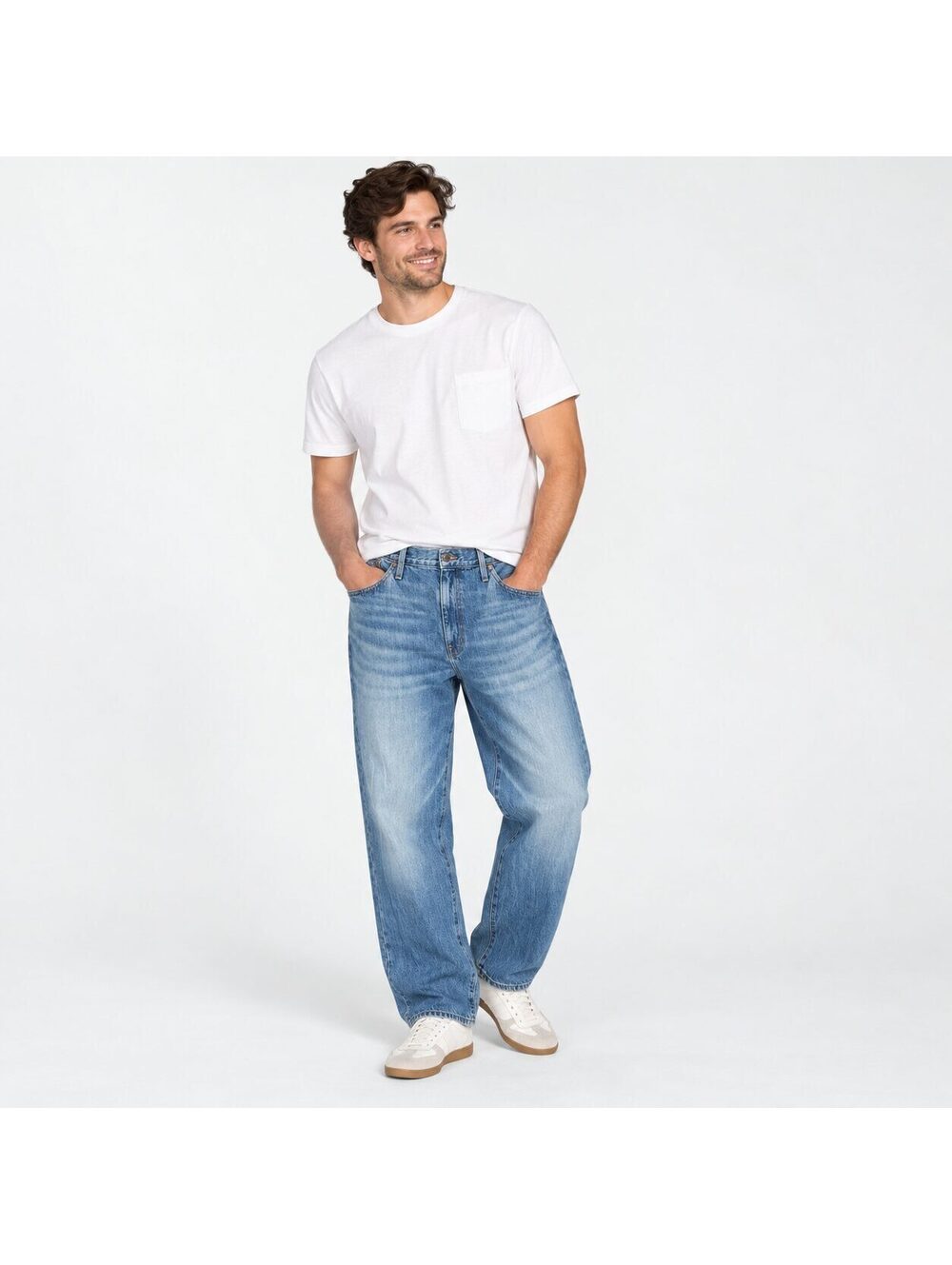 Madewell Men's The Slouchy Boyjean Jeans Size 32 Blue 100% Cotton